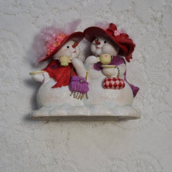 Simply Sassy Snowfriends Hamilton Collection Our Friendship Is Snow Delightful - Picture 6 of 6